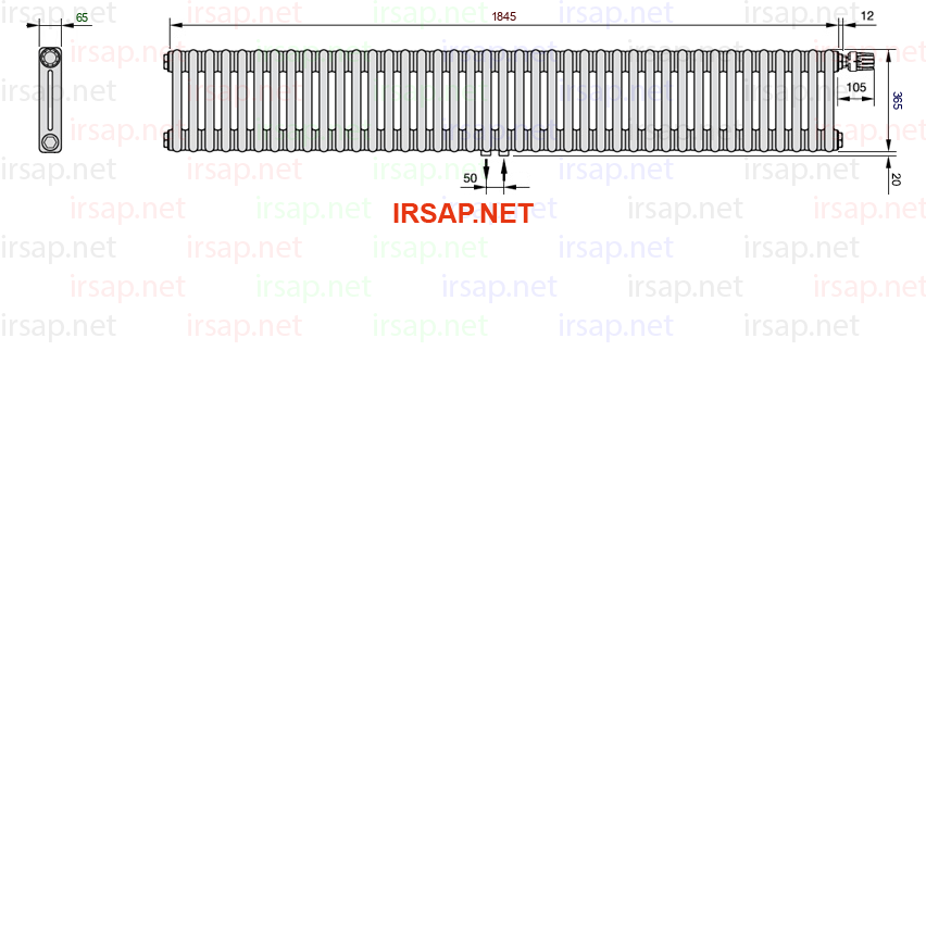 Радиатор IRSAP Tesi 20365/41 T52 CL 01